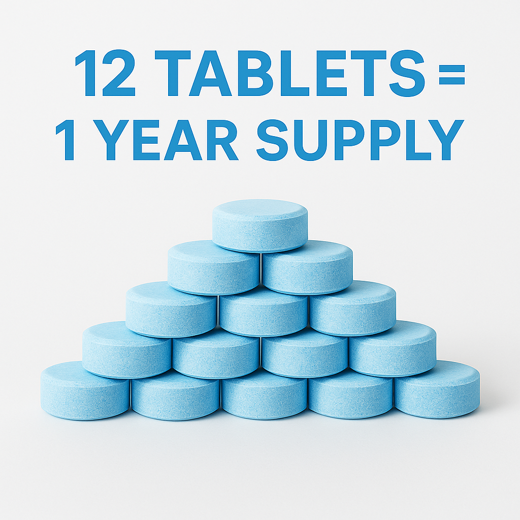 FreshFlow Drain Cleaning Tablets — 12 Pack